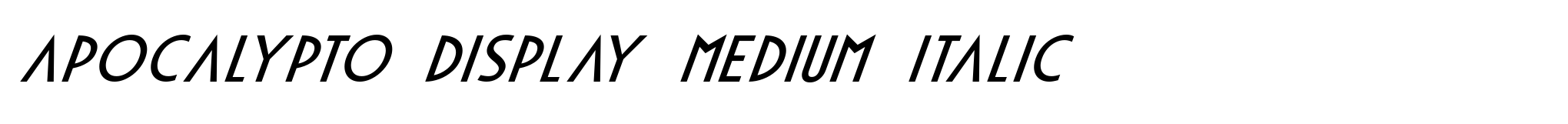 Apocalypto Display Medium Italic image